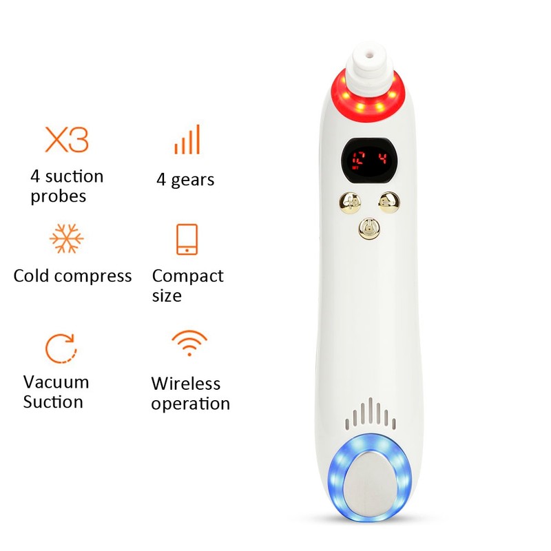 Hot and Cold Compress Vacuum Suction Blackhead Removal Machine Face