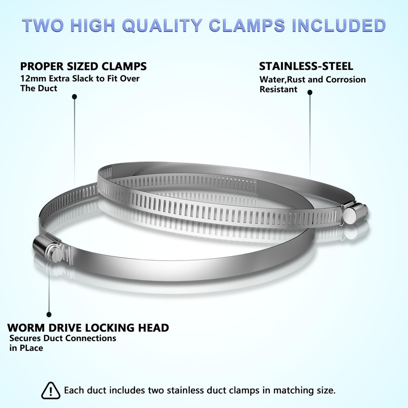 Flexible 14 Inch Aluminum Ducting -4 Layer Protection Dryer Vent