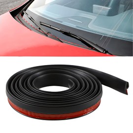 Hbxdeco Car Front Windshield Rubber Seal Strip, 2M/6.5FT Car Weather Stripping Seal Strip, Windshield Window Seal Strip Moulding Trim, Windshield Window Door Seal Rubber Strip