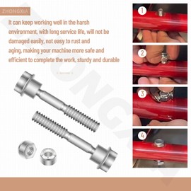 ZHONGXIA 20-Pack 580790401 Shear Bolts & Nuts Kit Compatible with Craftsman Husqvarna AYP Poulan Poulan Pro Snow Blowers and Snow Throwers, Replace 595086601 588077502 539976978