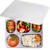 AIYoo 304 Stainless Steel Divided Plates with Lid for Adults