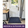 DEXI Door Mat Outside Entrance, Front Entryway Welcome Rubber Doormat,