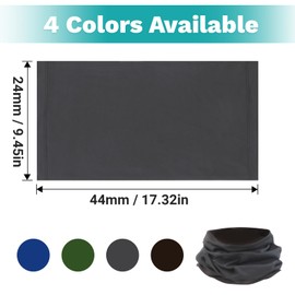 4 Pack Bandana Scarf Set, Neck Gaiter Face Cover, Multifunctional Headwear Face Covering, Elastic Breathable Sports Face Covering, Neck Warmer Snood Winter, Sun Protection Face Cover for Men Women