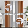 SimpleHome Ombre Room Darkening Curtains for Living Room, Rod Pocket
