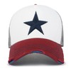 ililily Premium Star Embroidery Cotton Trucker Hat Distressed Baseball Cap