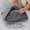 Bedsure Body Pillow Cover - Silver Grey Long Cooling Pillow