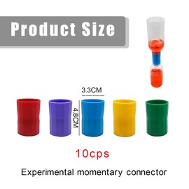 Pack of 10 Hexagonal Water Bottle Tornado, Tornado, Water Swirler Bottle Connector, Connector Bottle, for Manufacturing, Scientific Experiment, Testing, Education, Structured