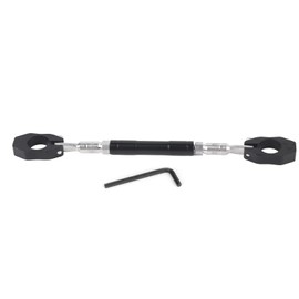 Anauto Motorcycle Handlebar Brace Crossbar Universal Adjustable 22mm Black Aluminium Alloy Strengthen Lever Bar Balance Lenker