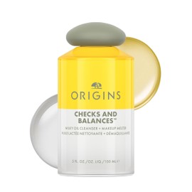 Origins Checks and Balances Milky Oil Cleanser + Makeup Melter | Softens Skin & Removes Makeup | With Squalane & Plant-Derived Glycerin, 150 ml