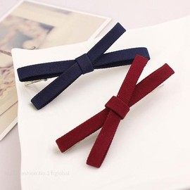 Cute Ribbon Hair Clip (Sold by the 1P unit) / 큐티 리본 헤어 머리 집게 핀 (1P 단위 판매)