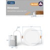 Amico 1 Pack 6 Inch 5CCT Ultra-Thin LED Recessed Ceiling