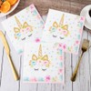 Pack of 40 napkins, unicorn napkins, children's birthday, unicorn napkins,