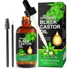 120ML Jamaican Black Castor Oil, Castor Oil Organic Cold Pressed Unrefined, Pure Natural Castor Oil for Hair Growth,Skin & Scalp Moisturizer, Eyelashes & Eyebrows, Deep Cleansing, Nail Care Grow