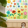 Spring Window Clings for Glass Windows, 86 Pcs Flowers Butterfly