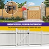 Hulave 304 Stainless Steel Fence Gate Latch, Self-Locking Gravity Gate