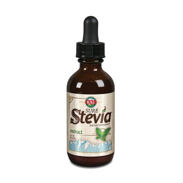 KAL Sure Stevia Liquid Extract 2 oz | Best-Tasting, Zero Calorie, Low Glycemic | For Baking & Adding to Beverages | 385 Servings