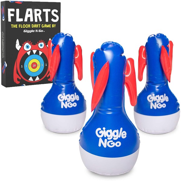 GIGGLE N GO Monster Themed Outdoor Flarts Game for Kids & Adults