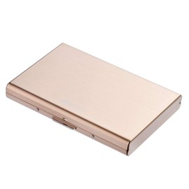 BONSYL® Slim Metall Kreditkarteninhaber Brieftasche für Damen und Herren,mit RFID und NFC Schutz gegen Datendiebstahl Kartenhalter für 6 Karten. (6 Slots-Rosé Gold)