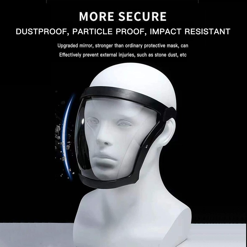 Super Protective Anti-Fog Face Shield，Shield Full Face Mask，Transparent protective full