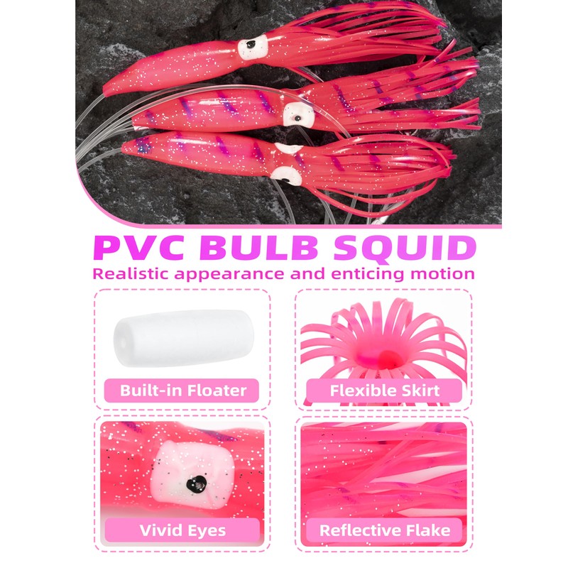 BLUEWING 36" Upgraded Fishing Spreader Bar Formation with 9" Floating