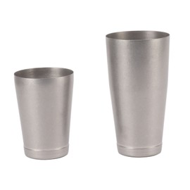 304 Stainless Steel Cocktail Shaker 2 Section Bartending Mixer Bar Wine Cup Shaker Antique Finish with Bottom Cup