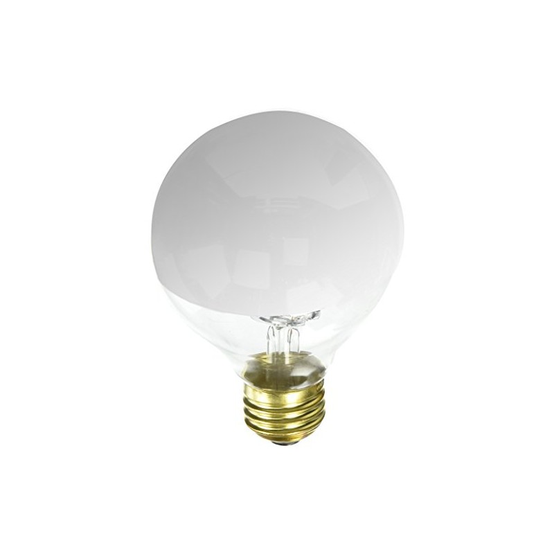 Bulbrite 60G25HM Half Chrome 60W Globe Shape Bulb (6 Pack)