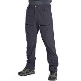 Toomett Mens Winter Hiking Snow Pants Waterproof Insulated Fleece Lined for Skiing Camping Fishing Outdoor Softshell Snowboard Pants,6087,Grey,34