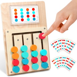 Color Matching Puzzle Toys Montessori Brain Teasers Game for Kids Age 3 4 5 6 7 Years Old Road Trip Toys for Boys & Girls Handheld Games for Travel Ideal Christmas Birthday Gifts