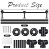 Zonon 8 ft Bar Foot Rail Kit Matte Black Industrial
