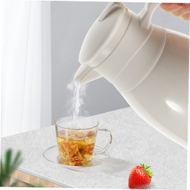 FUNOMOCYA 1L Thermal Water Kettle Insulated Hot Water Bottle Stainless Steel Dustproof Design for Travel and Outdoor Use