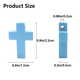 Hayaww 120 Pcs Holz Kreuz AnhäNger,AnhäNger Aus Holz Kreuz Holzkreuz AnhäNger Kleine Holzkruzifix Holzkreuz Handwerk Diy Mini Holz Kreuze AnhäNger FüR Party GefäLligkeiten,Sonntagsschule Diy Handwerk