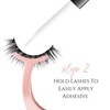 False Eyelashes Applicator Tool - Stainless Steel - Rose Gold