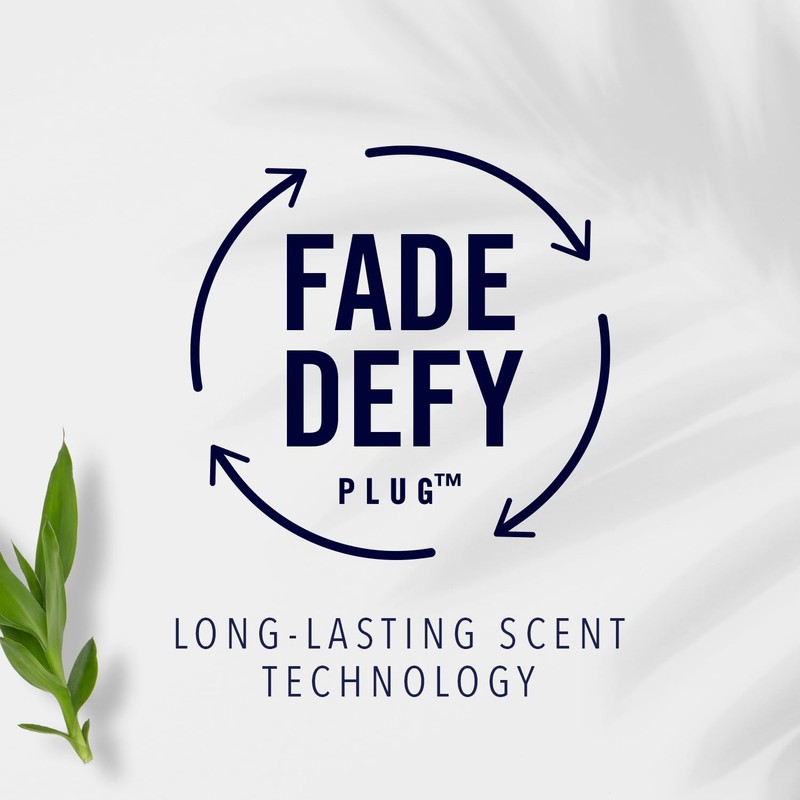 Febreze LIGHT Fade Defy PLUG Air Freshener, Bamboo, (2) .87