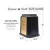 Crowne Vault Castlegard Cremation Niche Urn for Adult Ashes |