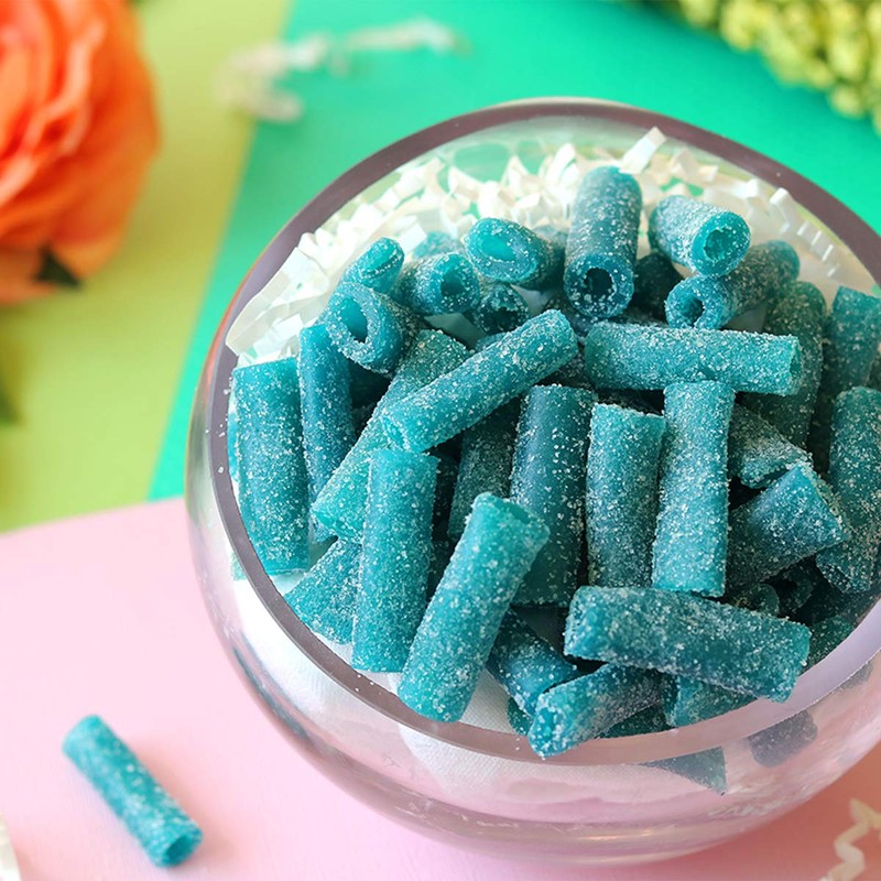 Sour Punch Bites, Sweet Chewy Candy, Blue Raspberry Flavored Sour