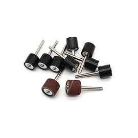 TEMO 10 pc 1/2 Inch Rubber Mandrel Sand Drum Holder 1/8 Inch Shank for Dremel Rotary Tools