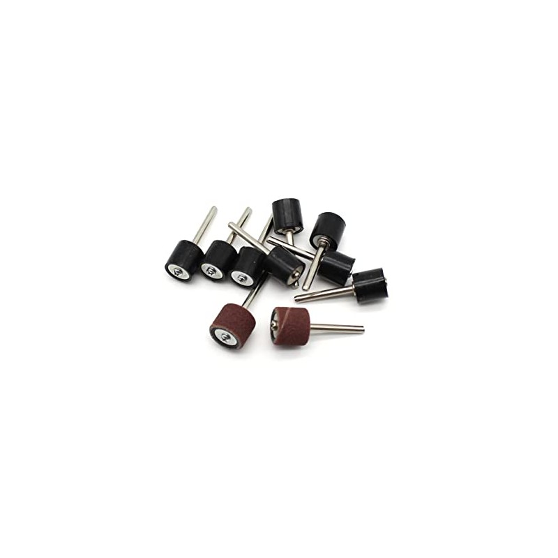TEMO 10 pc 1/2 Inch Rubber Mandrel Sand Drum Holder