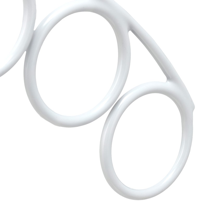 3 x Scarf Holders, Rubberised, Non-Slip, 7 Rings for Scarves