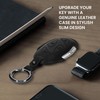 kwmobile Leather Key Cover Compatible with Hyundai 7-Button Ioniq 6