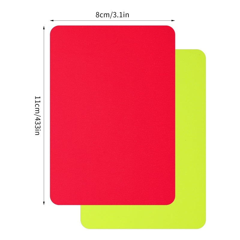 Qianyu 10pcs Professional Referee Cards Soccer Referee Warning Penalty Cards