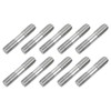 sourcing map 10Pcs M8x40mm 304 Stainless Steel Double End Threaded