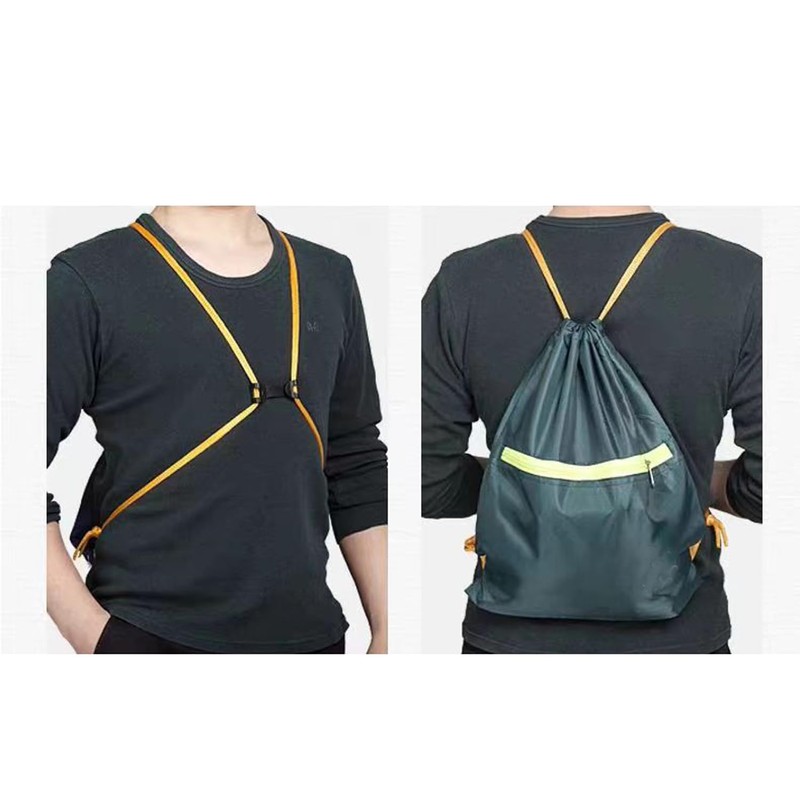 DraCra 5 Pack Drawstring Backpack Chest Clip Sternum Strap Buckle