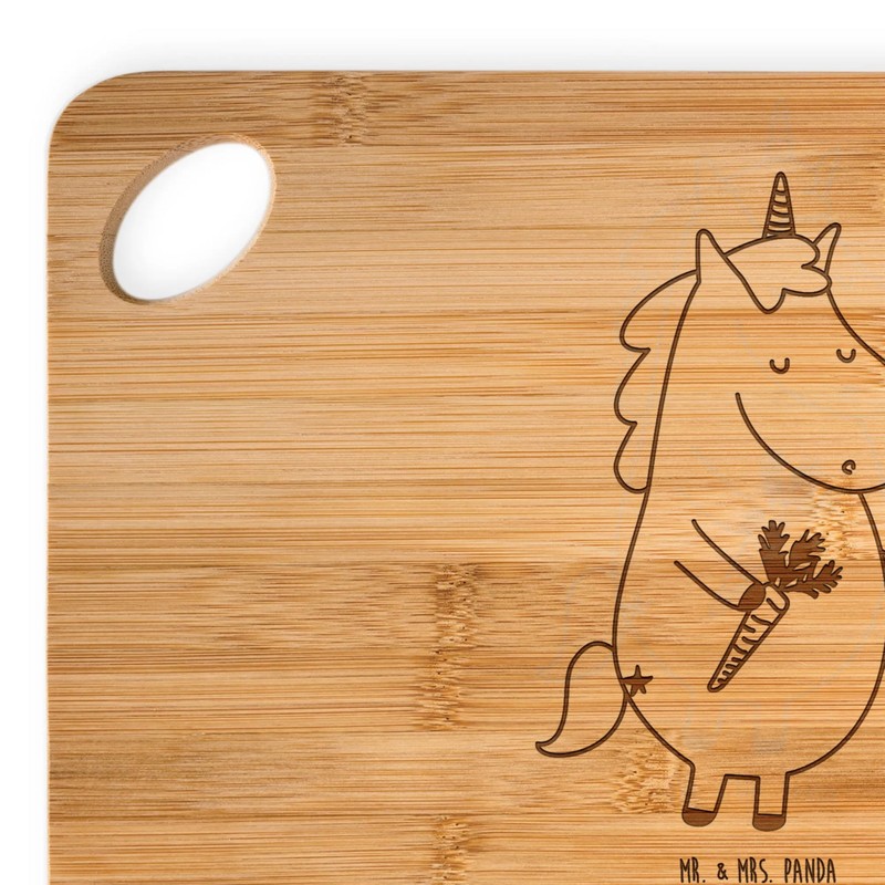 Mr. & Mrs. Panda Bamboo Chopping Board Unicorn Vegan Gift,