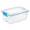 Sterilite 12 Qt Gasket Box, Stackable Storage Bin with Latching
