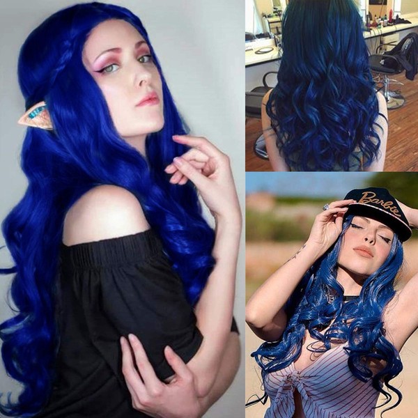 Long Curly Wavy Synthetic Hair, Wigs for Women, Cosplay, Halloween, Carnival, Party, Costume