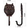 Coat Hook Hat Hook Vintage Wrought Iron Wall Mounted Screws