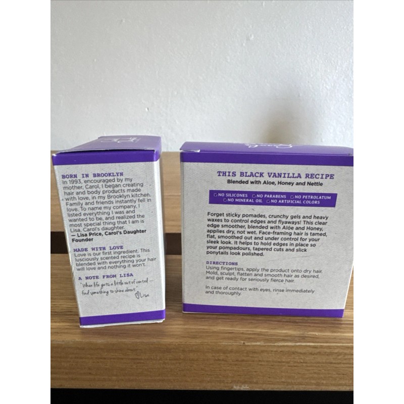 Carol’s Daughter 2 Pk Black Vanilla Edge Control: Moisture-Rich Smoother