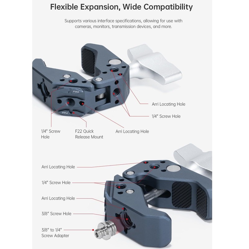 FALCAM F22 Quick Release Super Clamp Ensures Stability and Durability