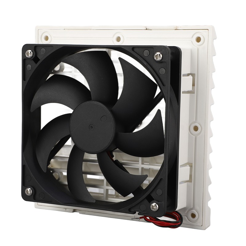 Side Exhaust RV Vent Fan Louvered Grid Odor Remove Silent