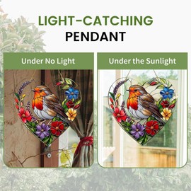 Window Sun Catcher,Hanging Ornament for Window Decor,Home Window Decoration,Garden Sun Catchers with Stained Glass,Hanging Garden Ornaments,Crystal Suncatcher,Wind Chimes Indoor,Wind Charms for Garden